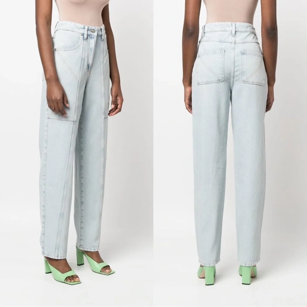NWT IRO Vivadan high-rise straight jeans Size 38